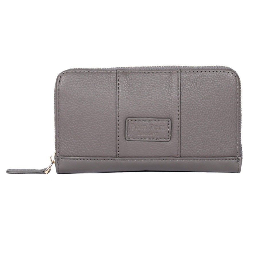 Accessories Pom Pom London | Chelsea Wallet Purse Charcoal