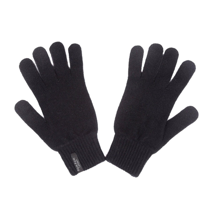 Accessories Pom Pom London | Garrick Gloves Black