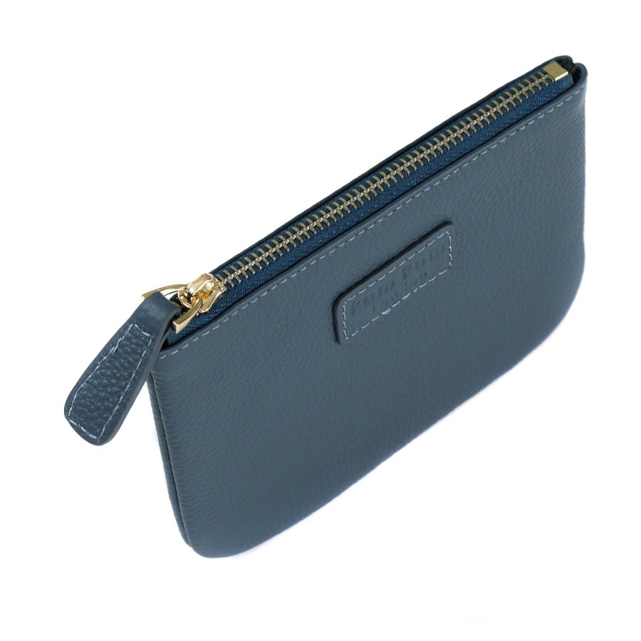 Accessories Pom Pom London | Chelsea Coin Purse Slate Blue