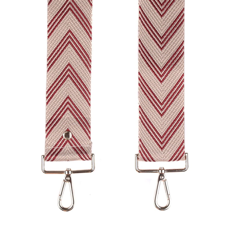 Accessories Pom Pom London | Strap Wine Chevron