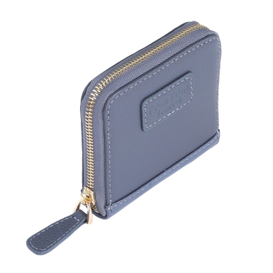 Accessories Pom Pom London | Mini Chelsea Wallet Purse Slate Blue