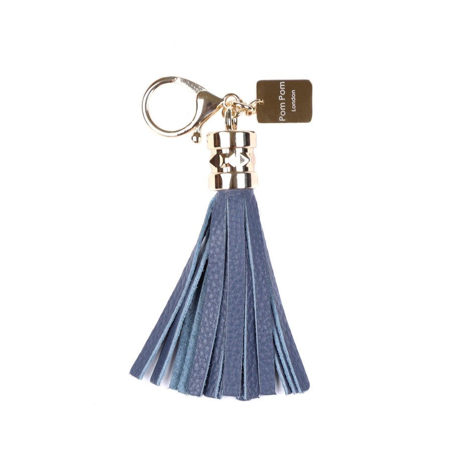 Accessories Pom Pom London | Tassel Slate Blue