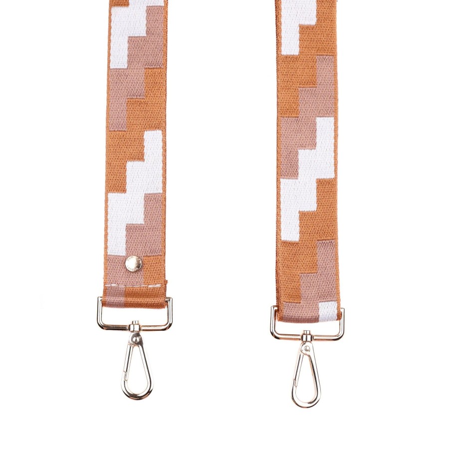 Accessories Pom Pom London | Strap Tan Geometric