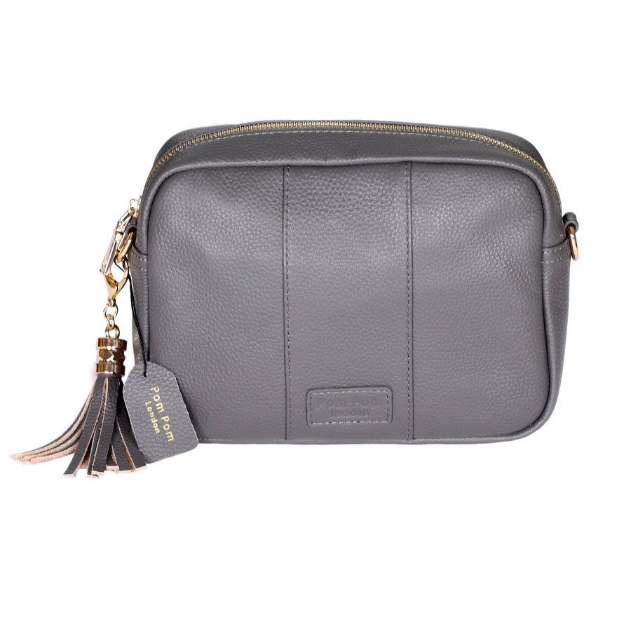 Bags Pom Pom London | Pom Pom London City Bag Charcoal