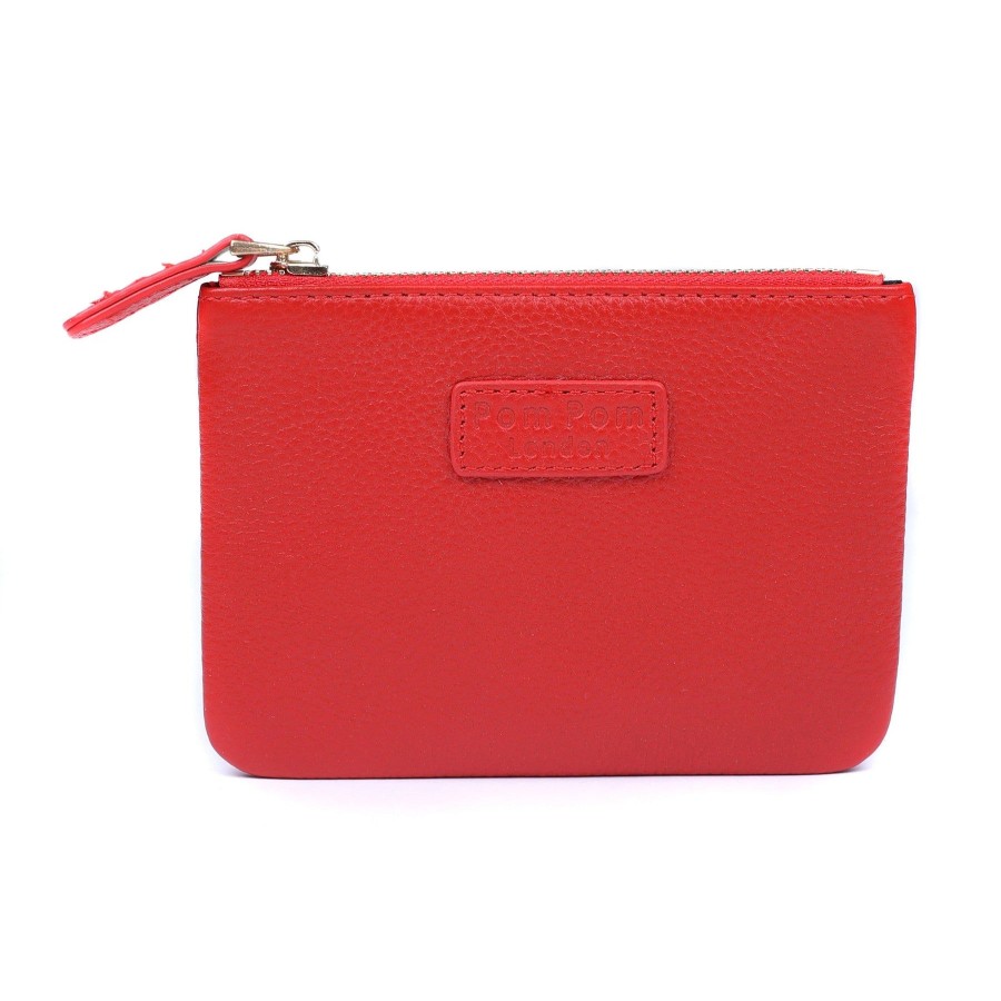 Accessories Pom Pom London | Chelsea Coin Purse Red