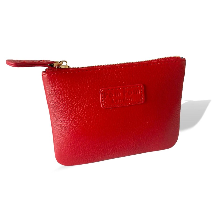 Accessories Pom Pom London | Chelsea Coin Purse Red