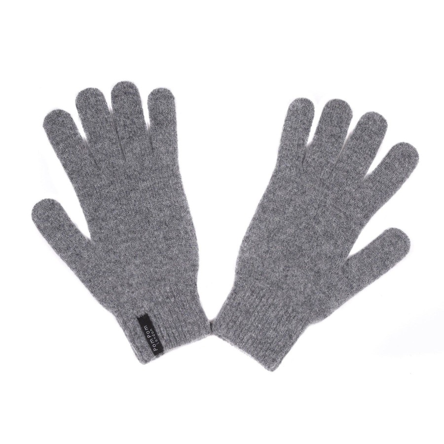 Accessories Pom Pom London | Garrick Gloves Grey Mix