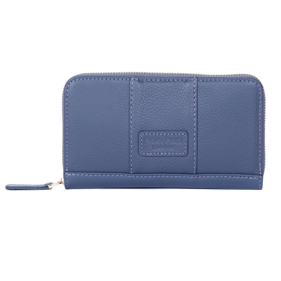 Accessories Pom Pom London | Chelsea Wallet Purse Slate Blue