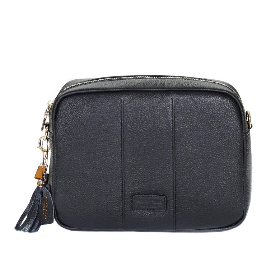 Bags Pom Pom London | Pom Pom London City Plus Bag Black