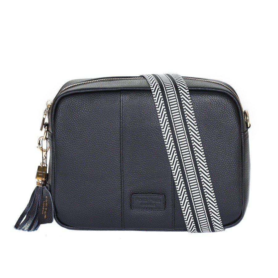 Bags Pom Pom London | Pom Pom London City Plus Bag Black