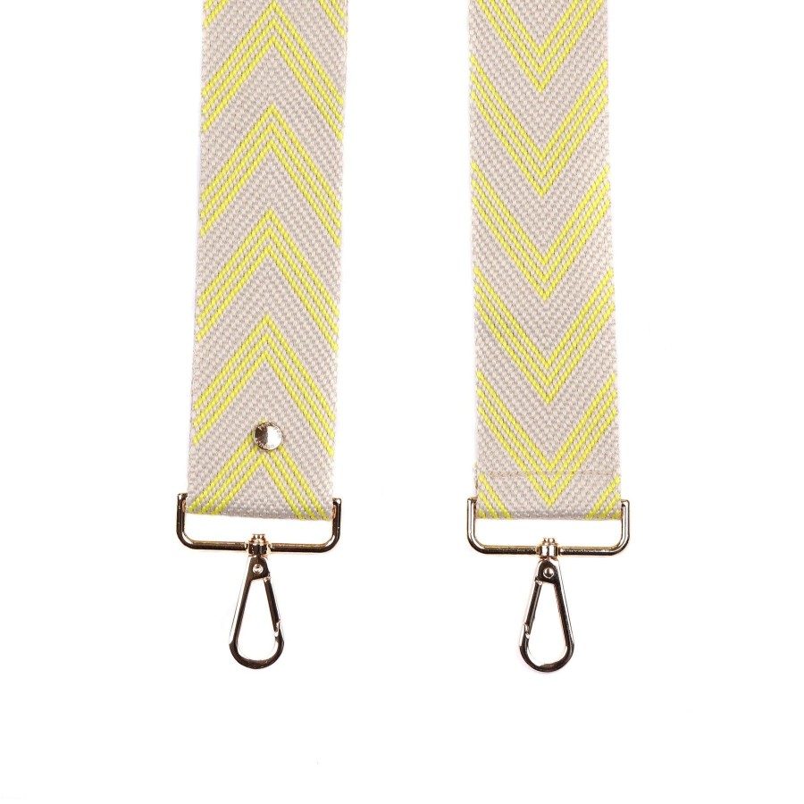 Accessories Pom Pom London | Strap Yellow Chevron