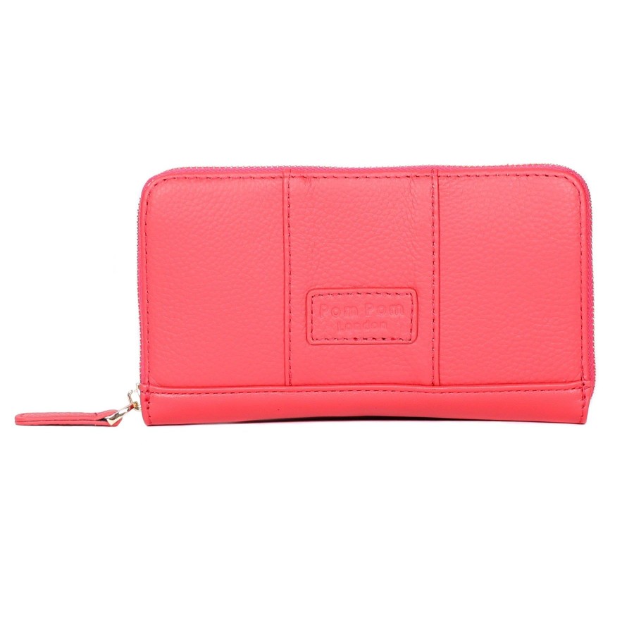 Accessories Pom Pom London | Chelsea Wallet Purse Punch Pink