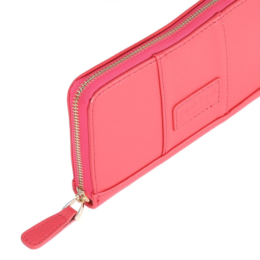 Accessories Pom Pom London | Chelsea Wallet Purse Punch Pink