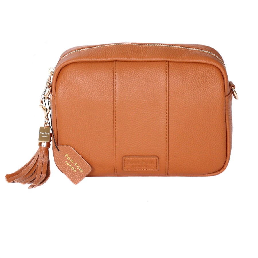 Bags Pom Pom London | Pom Pom London City Bag Tan