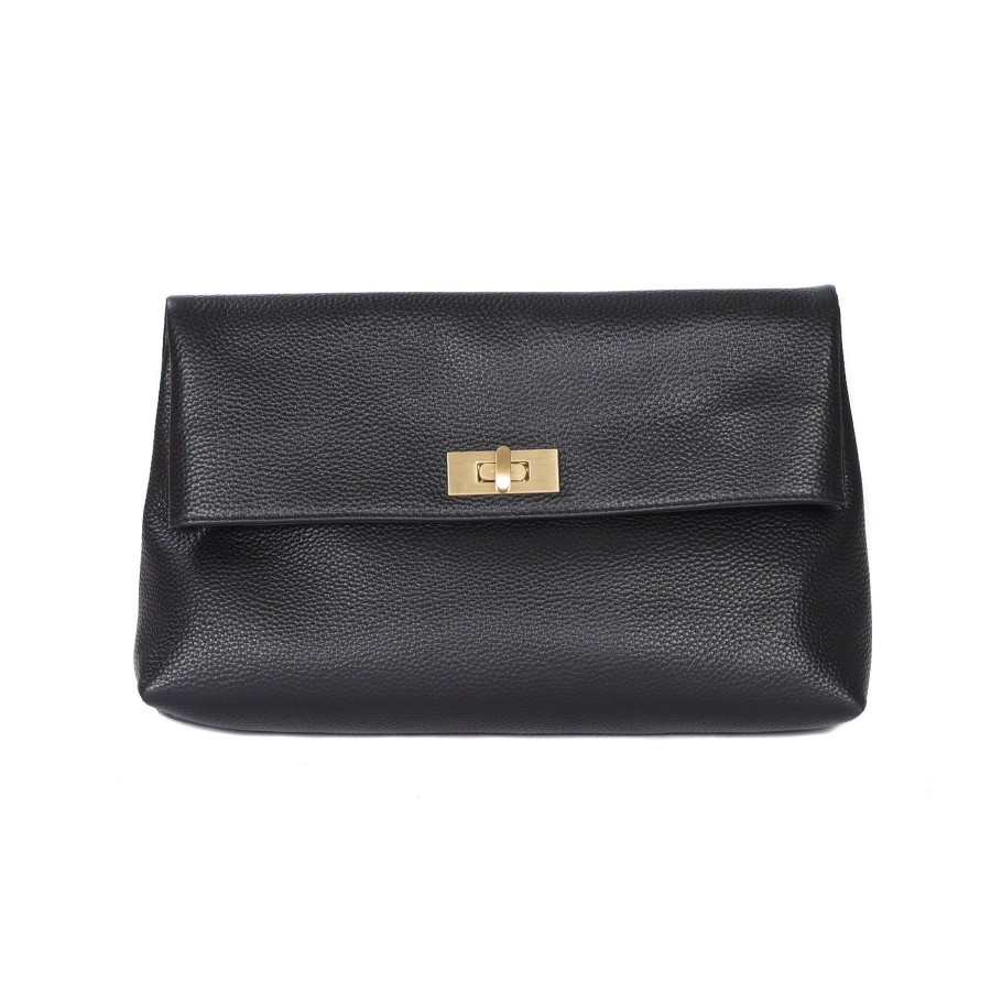 Bags Pom Pom London | Belgravia Clutch Bag Black