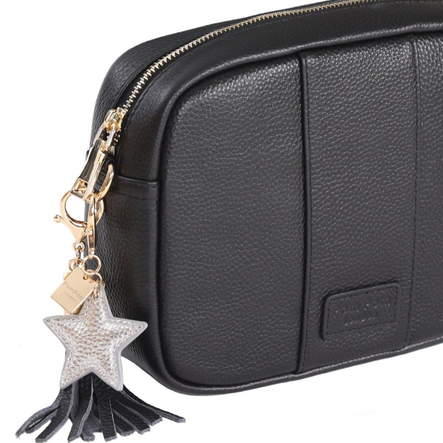 Accessories Pom Pom London | Silver Star Keyring