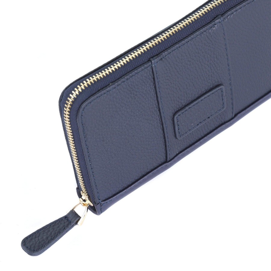 Accessories Pom Pom London | Chelsea Wallet Purse Navy