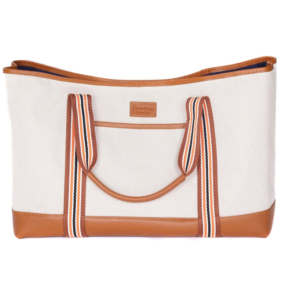 Bags Pom Pom London | Pom Pom London Padstow Tote Tan