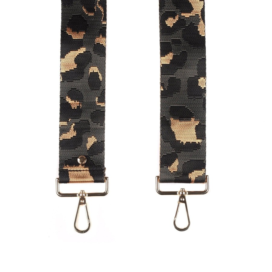 Bags Pom Pom London | Strap Charcoal Camouflage