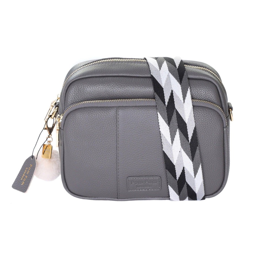 Bags Pom Pom London | Mayfair Plus Bag Charcoal & Accessories