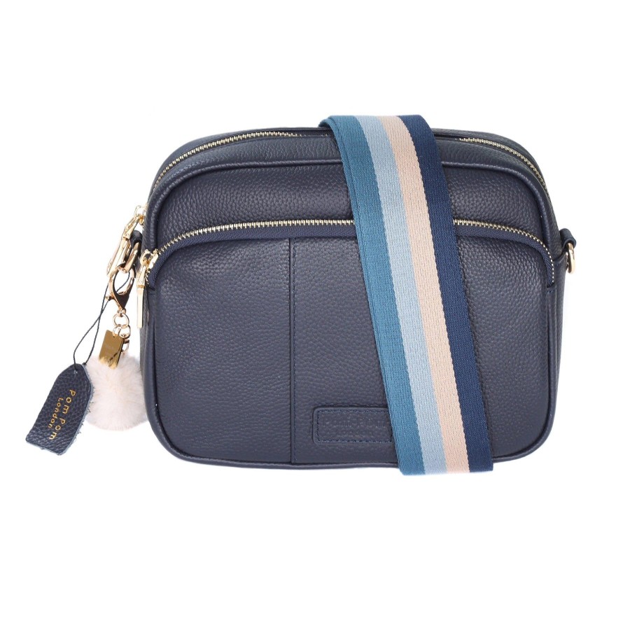 Bags Pom Pom London | Mayfair Plus Bag Navy & Accessories