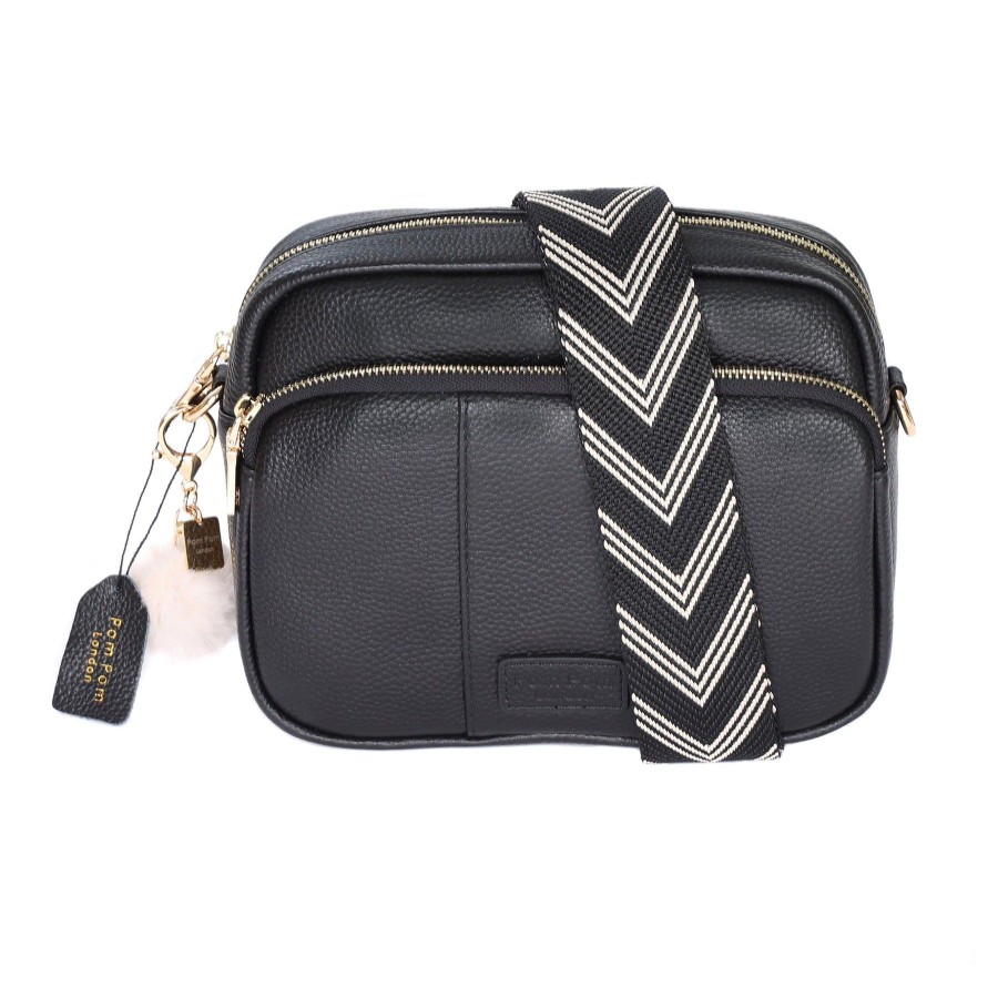 Bags Pom Pom London | Mayfair Plus Bag Black & Accessories