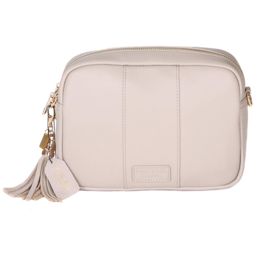 Bags Pom Pom London | Pom Pom London City Bag Stone