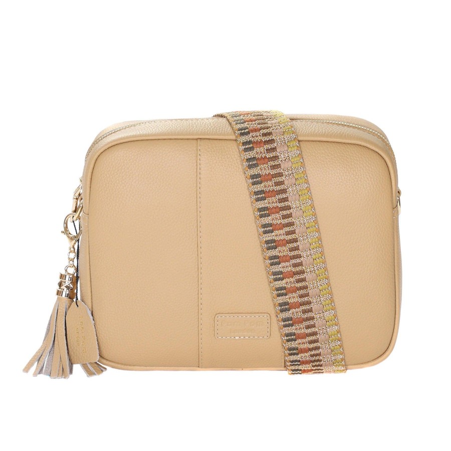 Bags Pom Pom London | Pom Pom London City Plus Bag Sand