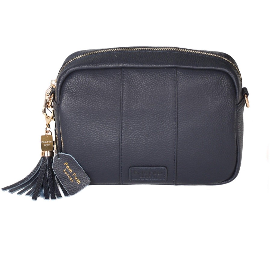 Bags Pom Pom London | Pom Pom London City Bag Navy