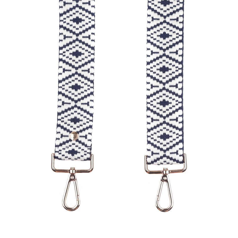 Accessories Pom Pom London | Strap Navy Aztec