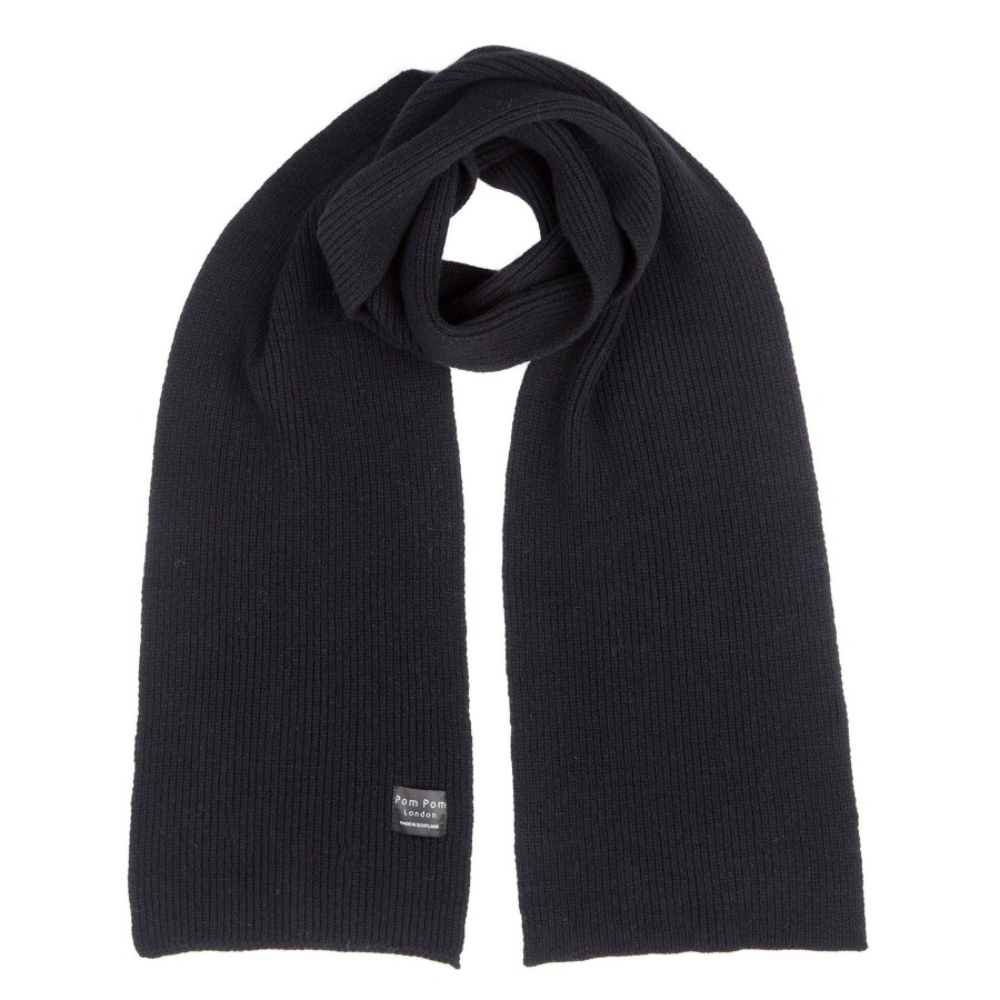 Accessories Pom Pom London | Garrick Scarf Black