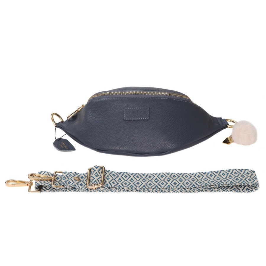 Bags Pom Pom London | Bum Bag Slate Blue