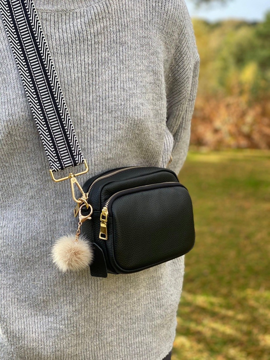 Bags Pom Pom London | Strap Black & White Mix