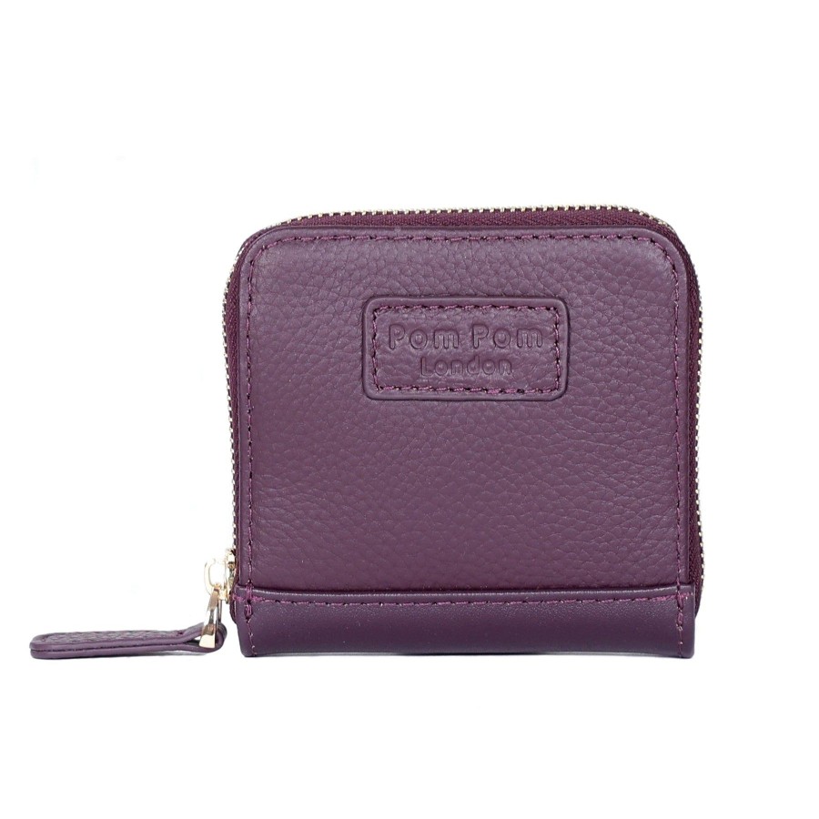 Accessories Pom Pom London | Mini Chelsea Wallet Purse Plum