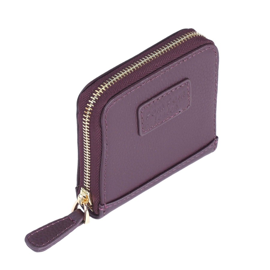 Accessories Pom Pom London | Mini Chelsea Wallet Purse Plum