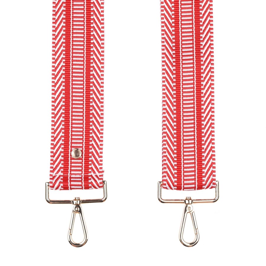 Bags Pom Pom London | Strap Red & White Mix