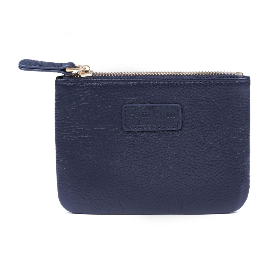 Accessories Pom Pom London | Chelsea Coin Purse Navy