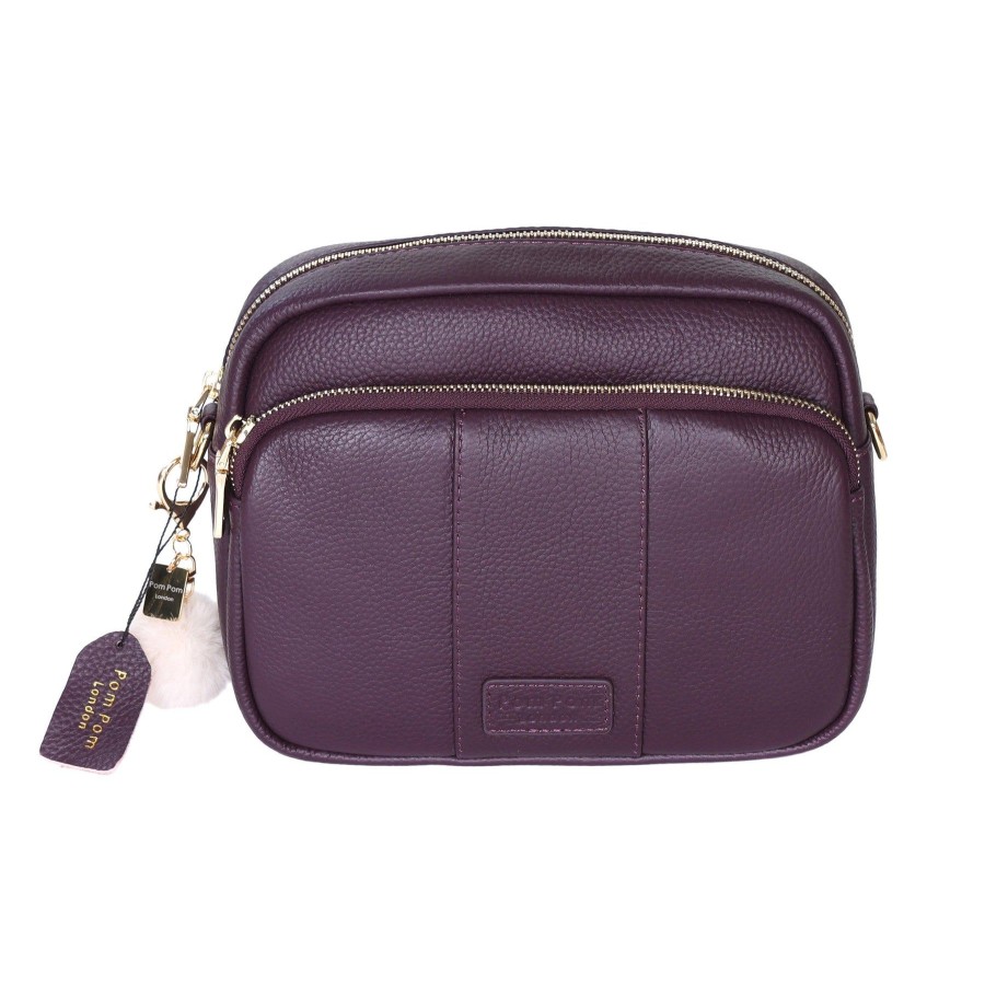 Bags Pom Pom London | Mayfair Plus Bag Plum & Accessories