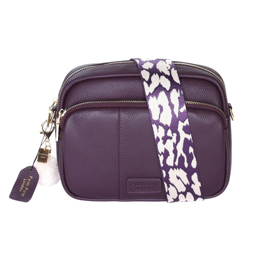 Bags Pom Pom London | Mayfair Plus Bag Plum & Accessories