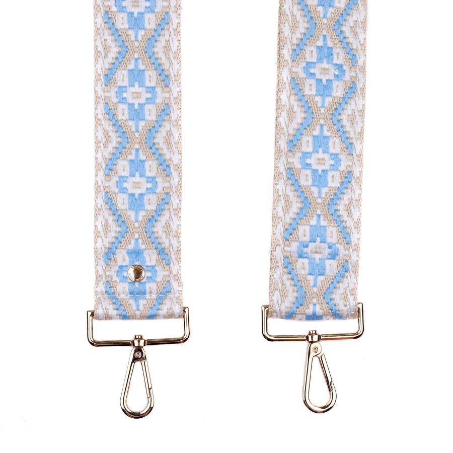 Accessories Pom Pom London | Strap Blue Tapestry