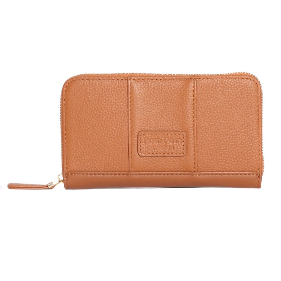 Accessories Pom Pom London | Chelsea Wallet Purse Tan