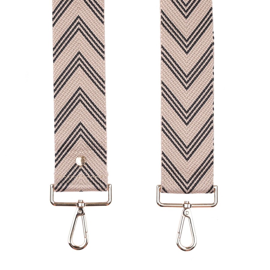 Accessories Pom Pom London | Strap Stone & Black Chevron