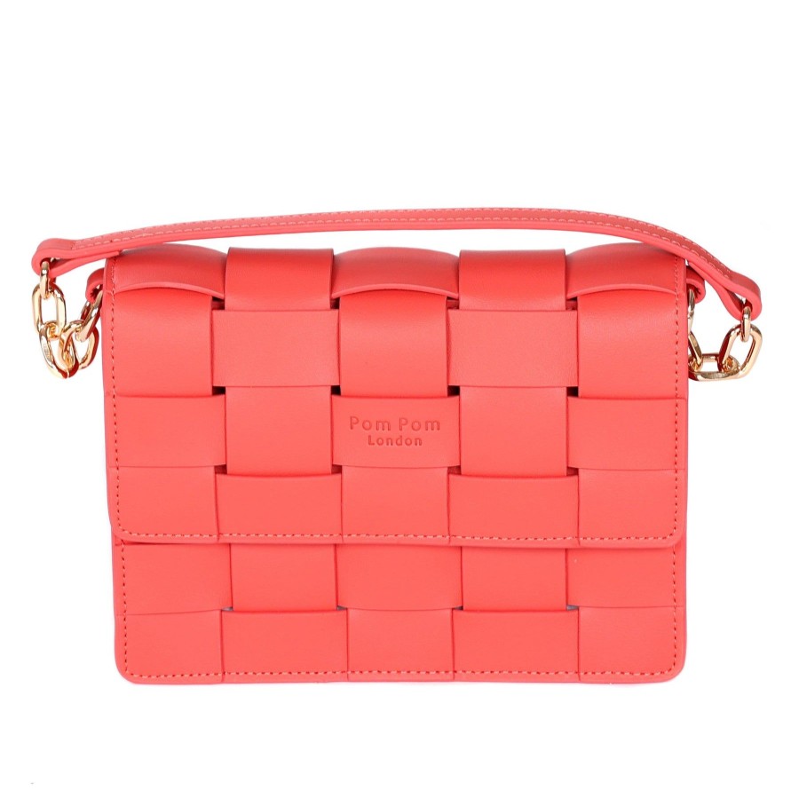 Bags Pom Pom London | Pom Pom London Soho Bag Coral