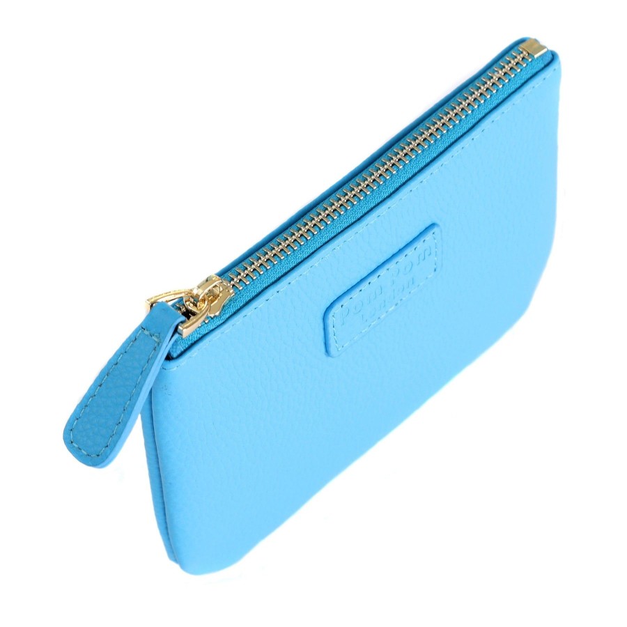 Accessories Pom Pom London | Chelsea Coin Purse Azure Blue