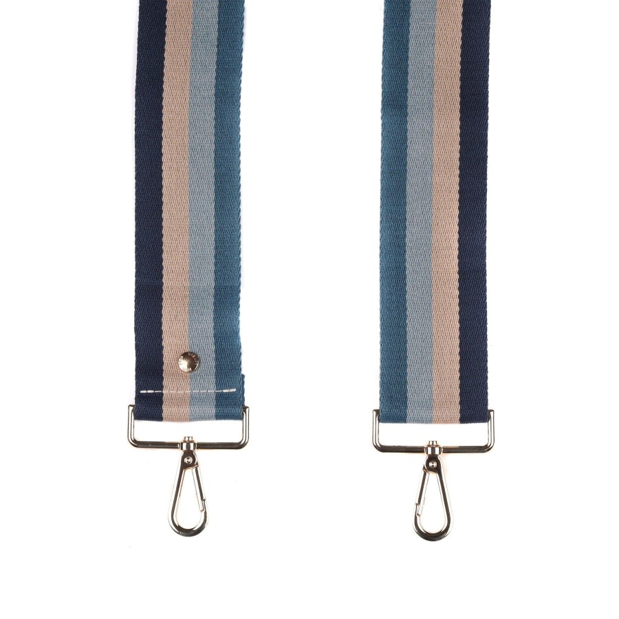 Accessories Pom Pom London | Strap Blue Stripe