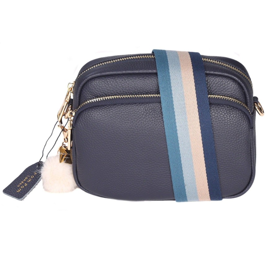 Accessories Pom Pom London | Strap Blue Stripe