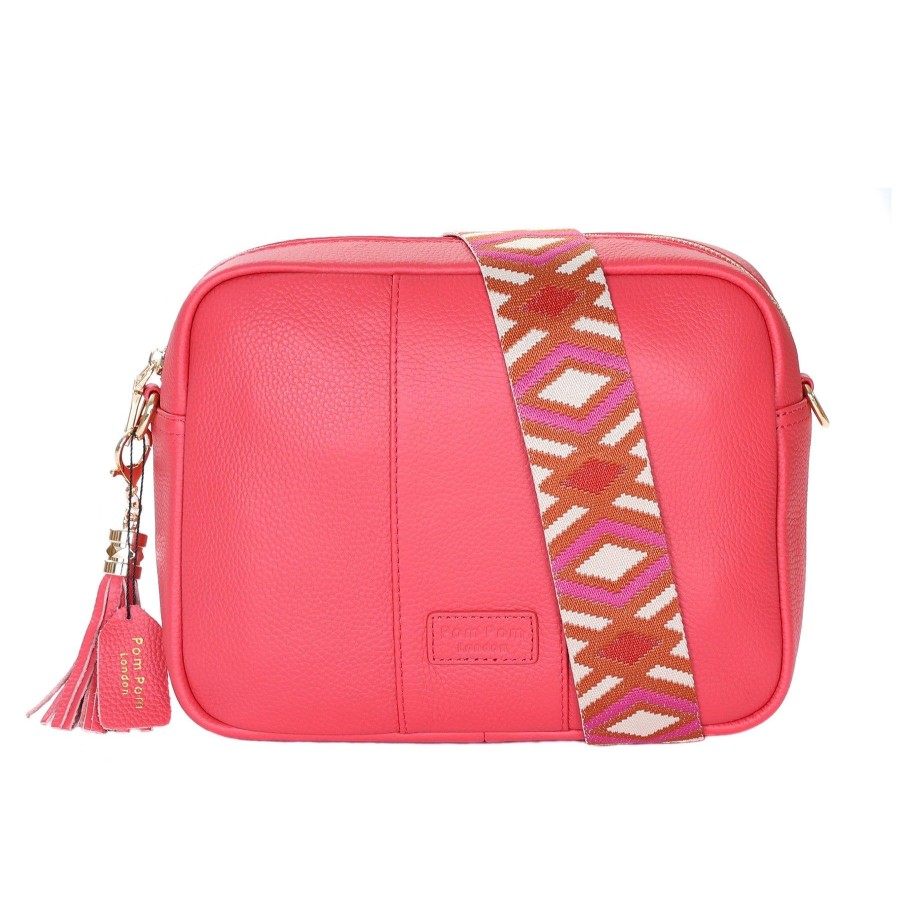 Bags Pom Pom London | Pom Pom London City Plus Bag Punch Pink